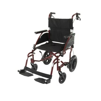 Fauteuil de transport à pousser accoudoirs relevables assise 40 cm