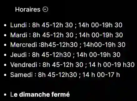 HORAIRES DE LA Pharmacie du Gulf Stream 69 Rue Yves le Morvan SANTEC 29250 TEL: 0298297198
