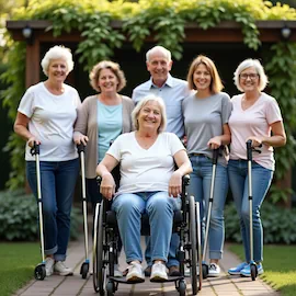 Groupe inclusif réuni autour de la santé. Santec, pharmacie engagée et écoresponsable, vous accompagne avec services accessibles et conseils experts personnalisés.